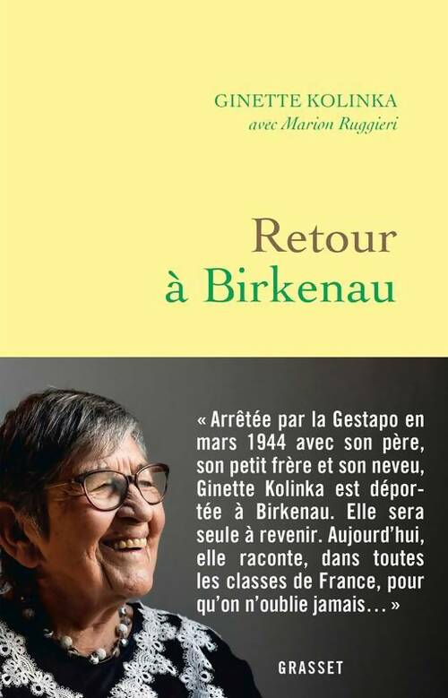 Livrenpoche : Retour à Birkenau - Ginette Kolinka - Livre