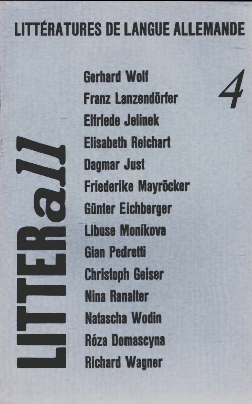 Livrenpoche : Litterall n°4 - Collectif - Livre