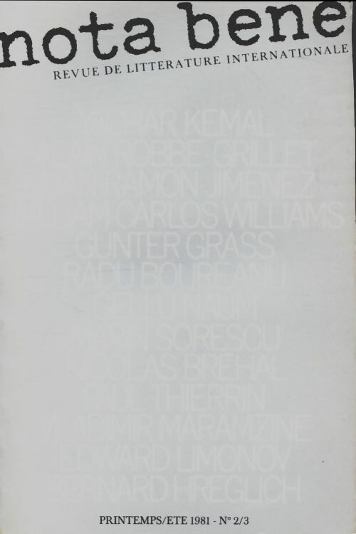 Livrenpoche : Nota bene n°2/3 - Collectif - Livre