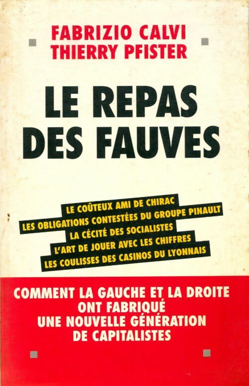 Livrenpoche : Le repas des fauves - Thierry Fabrizio; Pfister - Livre