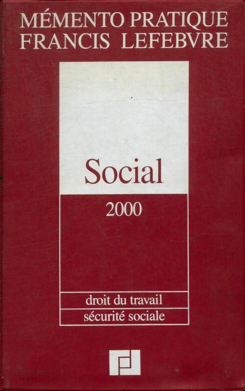 Livrenpoche : Social 2000. Droit du travail, sécurité sociale - Collectif - Livre