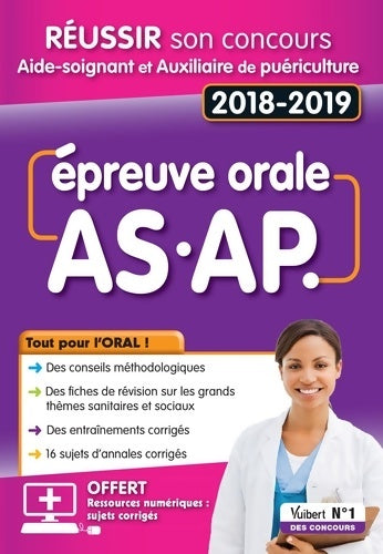 Livrenpoche : Epreuve orale AS-AP 2018-2019 - Collectif - Livre