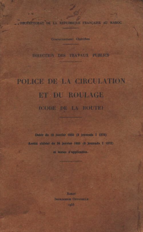 Livrenpoche : Police de la circulation et du roulage - Collectif - Livre