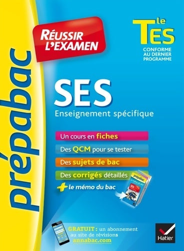 Livrenpoche : Ses SES Terminale ES enseignement spécifique - Jean-Marc Gauducheau - Livre
