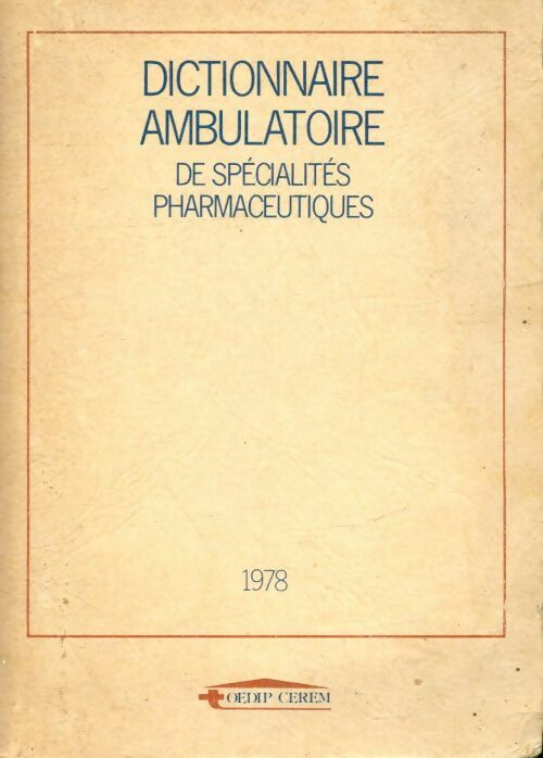 Livrenpoche : Dictionnaire ambulatoire de spécialités pharmaceutiques - Collectif - Livre