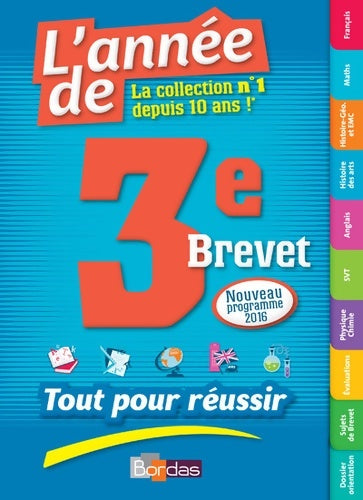 Livrenpoche : L'année de la 3e brevet 2016 - Collectif - Livre