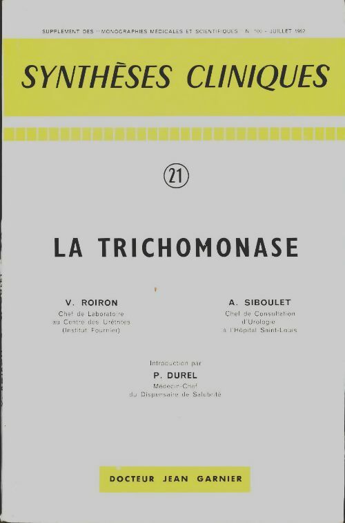 Livrenpoche : La trichomonase - Collectif - Livre