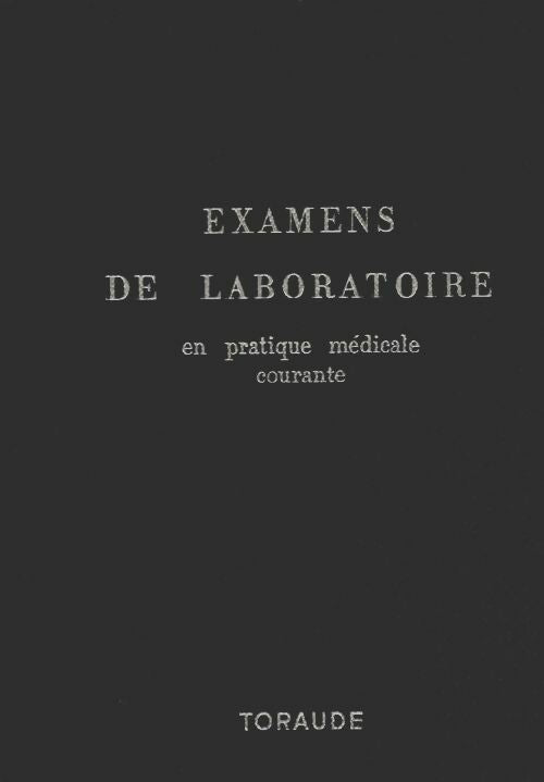 Livrenpoche : Examens de laboratoire - Collectif - Livre