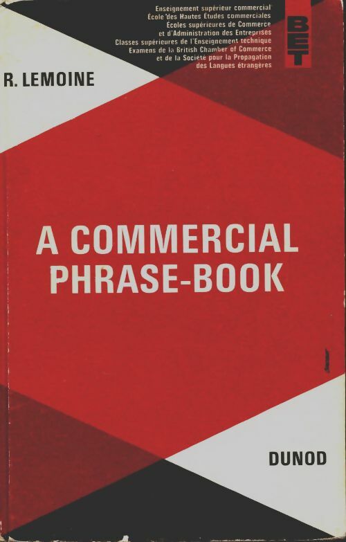 Livrenpoche : A commercial phrase-book BET - R Lemoine - Livre