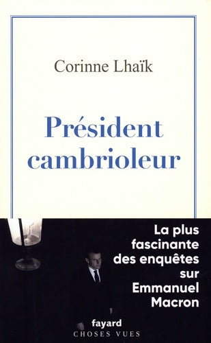 Livrenpoche : Président cambrioleur - Corinne Lhaïk - Livre