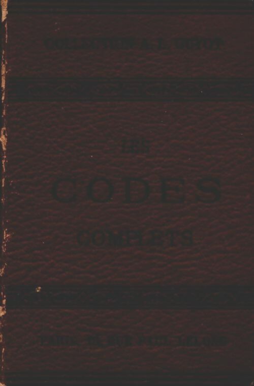 Livrenpoche : Les codes complets 1898 - L. Demay - Livre