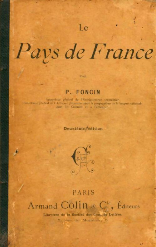 Livrenpoche : Le pays de France - P. Foncin - Livre