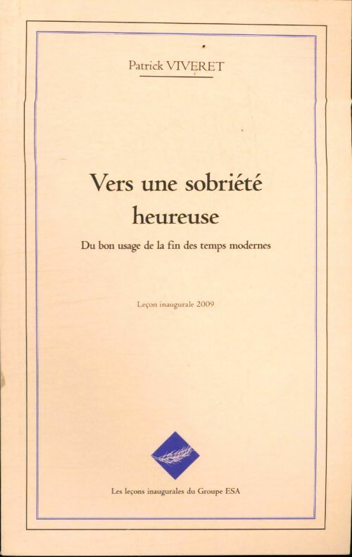 Livrenpoche : Vers une sobriété heureuse - Patrick Viveret - Livre