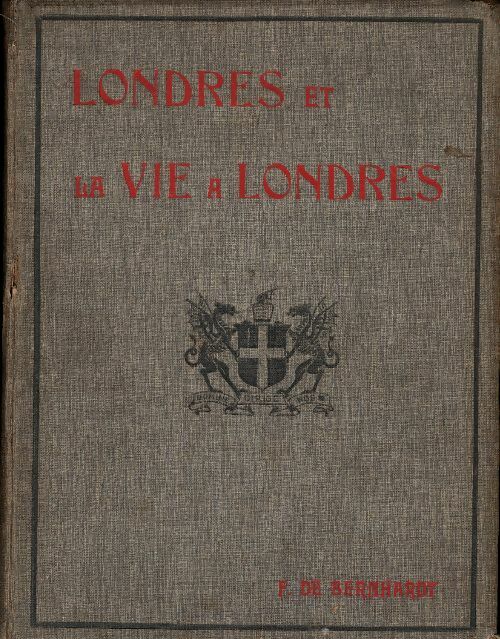 Livrenpoche : Londres et la vie à Londres - F. De Bernhardt - Livre