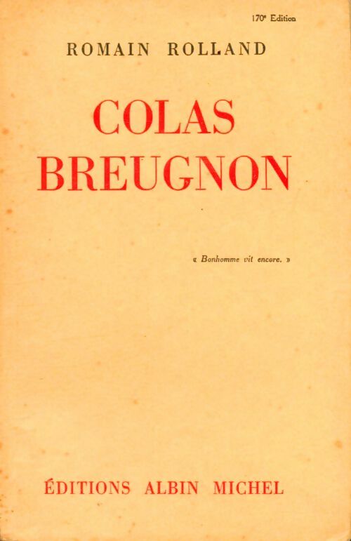 Livrenpoche : Colas Breugnon - Romain Rolland - Livre