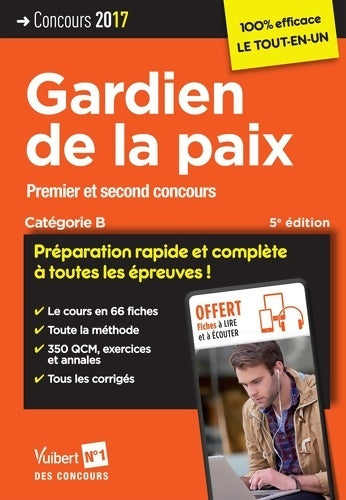 Livrenpoche : Concours gardien de la paix - catégorie B 2017 - Collectif - Livre