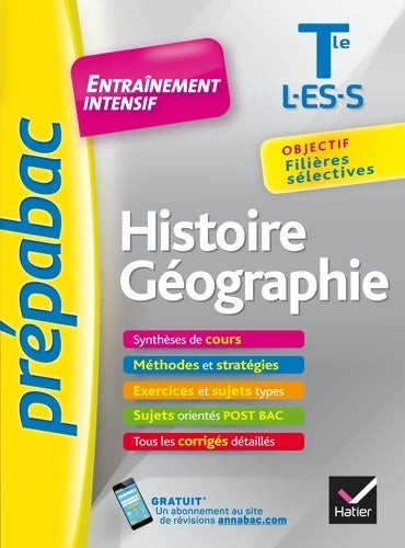 Livrenpoche : Histoire-géographie Terminale L, ES, S. Entraînement intensif - Géraldine Demagny - Livre