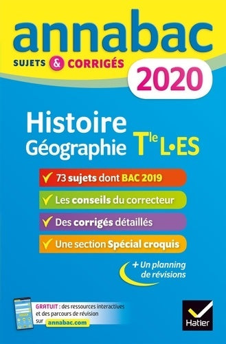 Livrenpoche : Histoire-géographie Terminales L, ES Sujets & corrigés 2019 - Christophe Clavel - Livre
