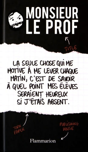 Livrenpoche : Monsieur le prof - Anonyme - Livre