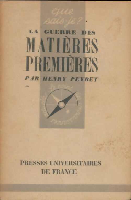 Livrenpoche : La guerre des matières premières - Henri Peyret - Livre
