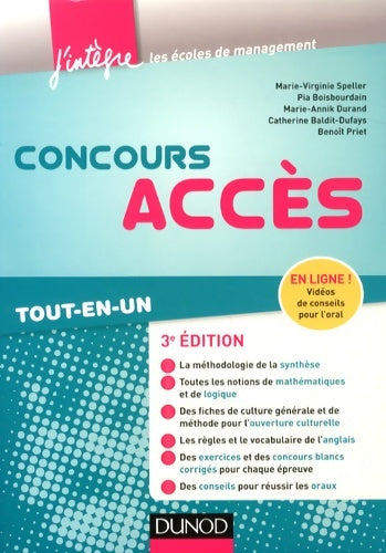 Livrenpoche : Concours accès Tout-en-un - Marie-Virginie Speller - Livre