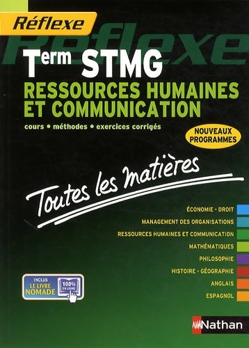 Livrenpoche : Ressources humaines et communication Terminale STMG - Sandrine Albinet - Livre