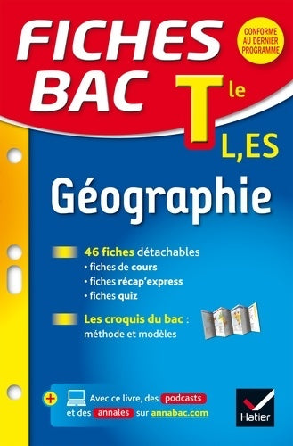 Livrenpoche : Géographie Terminale L, ES - Claire Vidallet - Livre