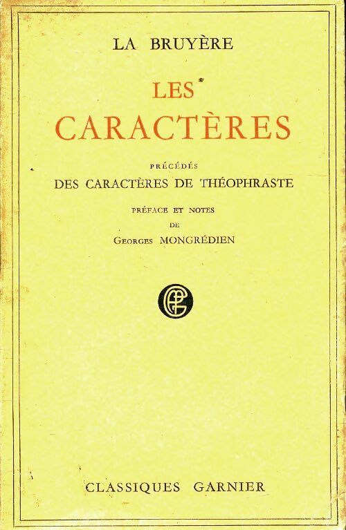 Livrenpoche : Les caractères - Jean De la Bruyère - Livre