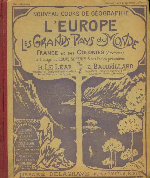 Livrenpoche : L'Europe, les grands pays du monde : France et ses colonies - H. Le Léap - Livre