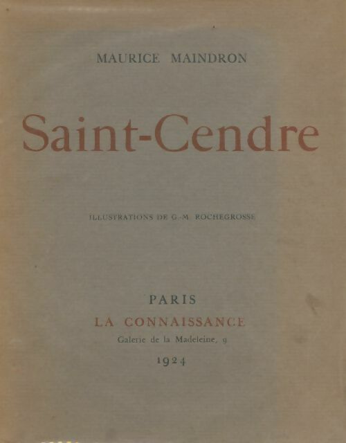 Livrenpoche : Saint-Cendre - Maurice Maindron - Livre