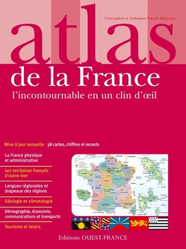 Livrenpoche : Atlas de la France - Patrick Mérienne - Livre