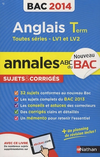 Livrenpoche : Anglais Terminales toutes séries LV1 & LV2 2014 - Sylvie Léger - Livre