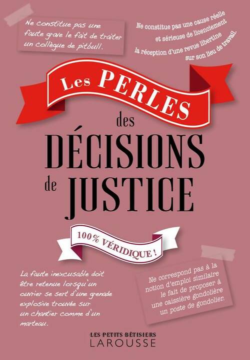 Livrenpoche : Les perles des décisions de justice - Collectif - Livre