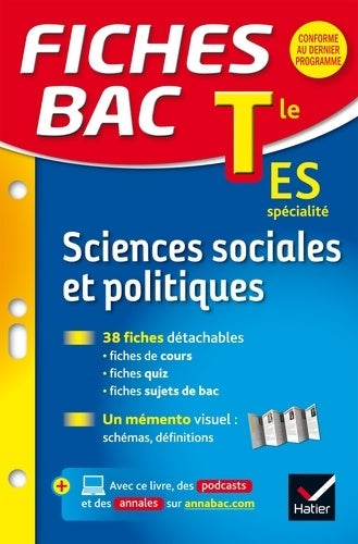 Livrenpoche : Sciences sociales et politiques Terminale ES - Franck Rimbert - Livre