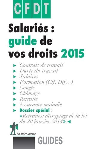 Livrenpoche : Salariés guide de vos droits 2015 - CFDT - Livre