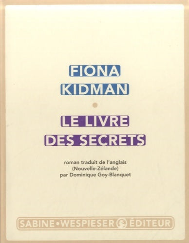 Livrenpoche : Le livre des secrets - Fiona Kidman - Livre