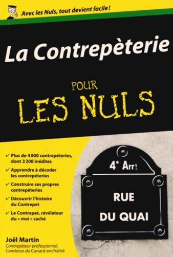 La contrepèterie pour les nuls - Joël Martin - Livre