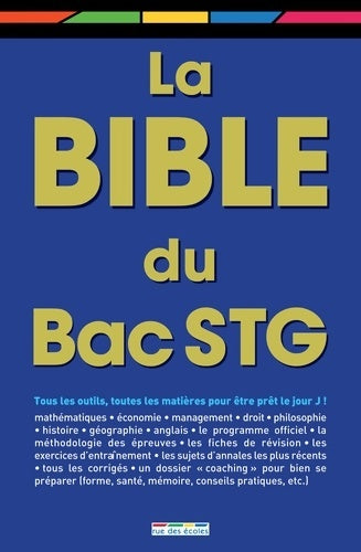 Livrenpoche : La bible du bac STG - Collectif - Livre