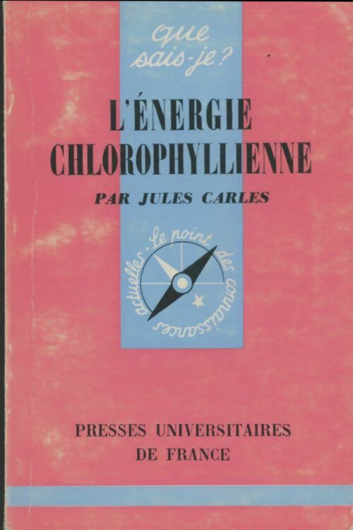 Livrenpoche : L'énergie chlorophylienne - Jules Carles - Livre