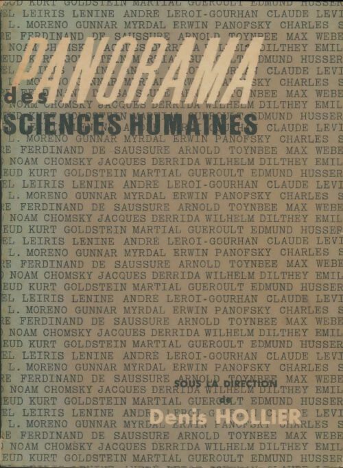 Livrenpoche : Panorama des sciences humaines - Hollier Denis - Livre