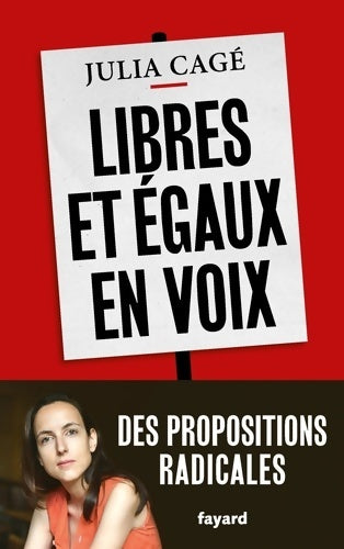 Livrenpoche : Libres et égaux en voix - Julia Cagé - Livre