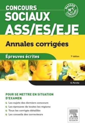 Livrenpoche : Concours sociaux ass es eje - annales corrigées : Épreuves écrites - Olivier Perche - Livre