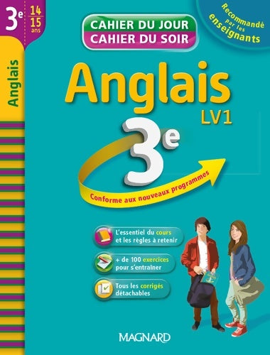 Livrenpoche : Cahier du jour / cahier du soir - anglais 3e - Jean Cureau - Livre