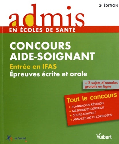 Livrenpoche : Concours aide-soignant : Entrée en IFAS - Anne-Sophie Diamante - Livre