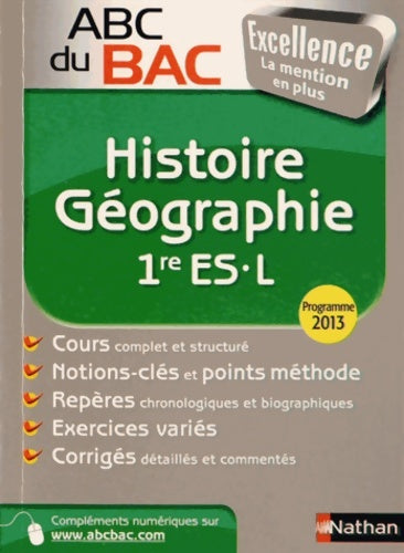 Livrenpoche : Histoire - géographie 1ère ES, L - Guillaume Gicquel - Livre