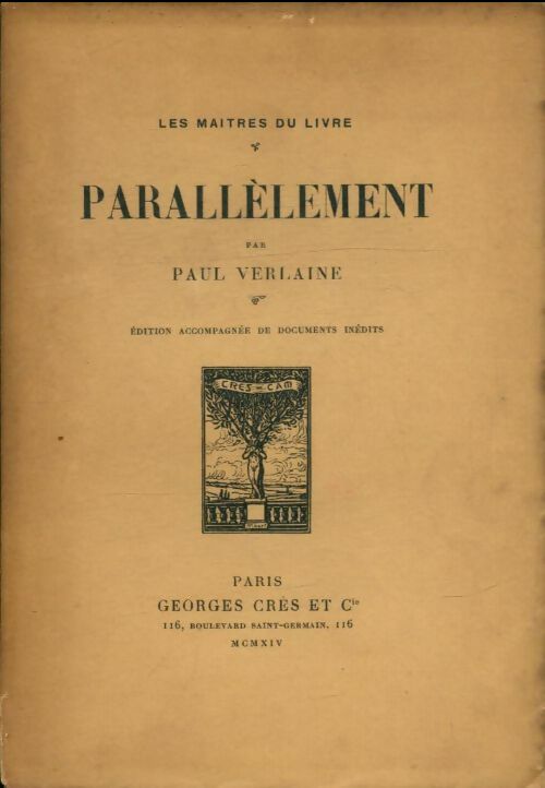 Livrenpoche : Parallèlement - Paul Verlaine - Livre