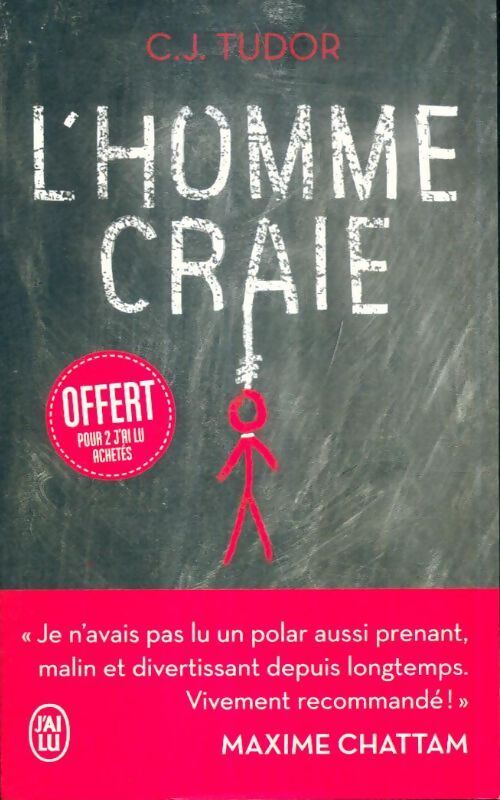 Livrenpoche : L'homme craie - C.J. Tudor - Livre