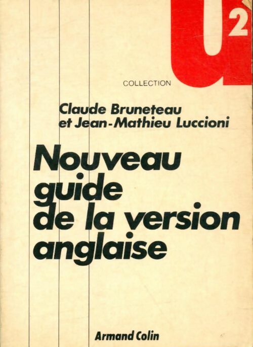 Livrenpoche : Nouveau guide de la version anglaise - Jean-Mathieu Claude; Luccioni - Livre