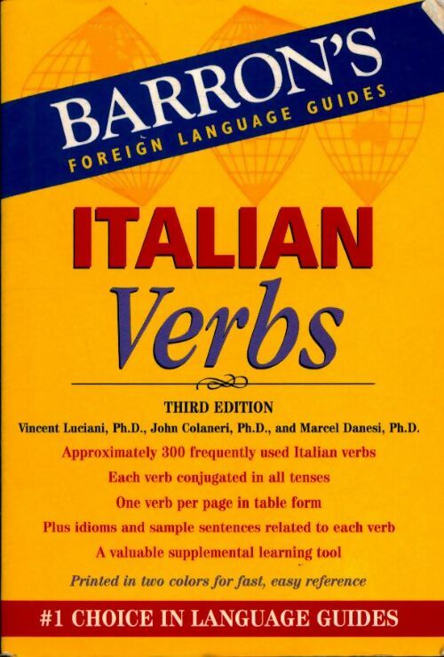 Livrenpoche : Italian verbs - Vincent Luciani Ph. D. - Livre