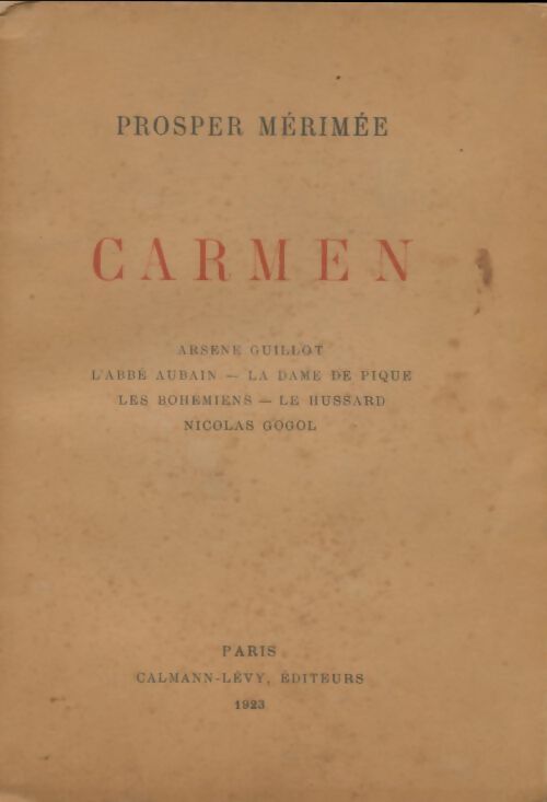 Livrenpoche : Carmen - Prosper Mérimée - Livre